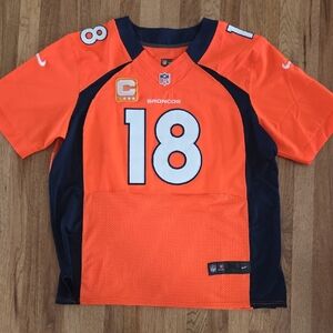Peyton Manning Nike On Field Orange Denver Broncos Jersey Sz52